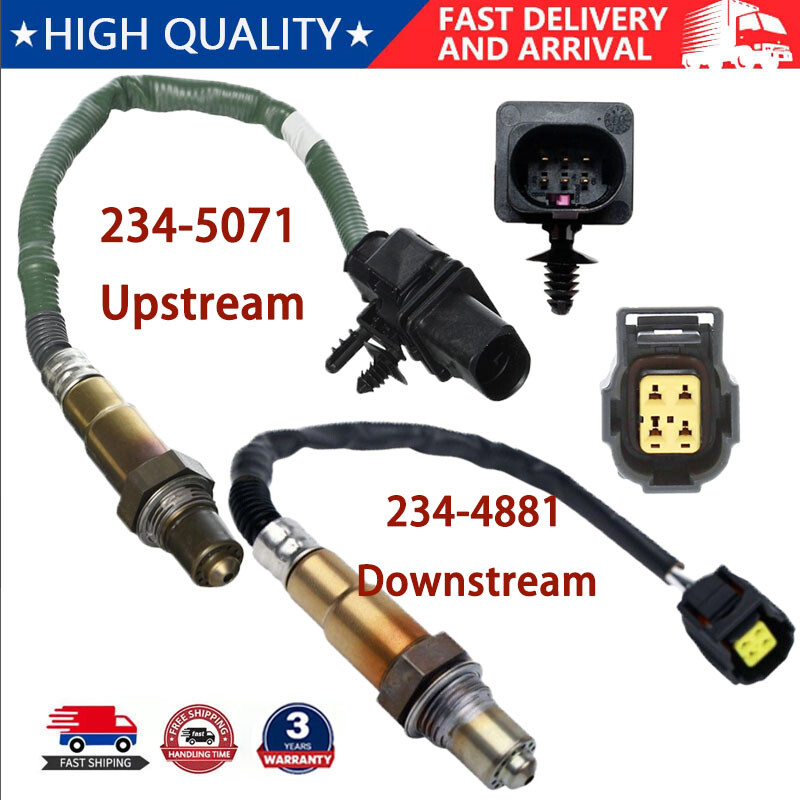 2PCS Upstream+Downstream Oxygen Sensor For 08-2015 Smart Fortwo 999cc 1000cc L3