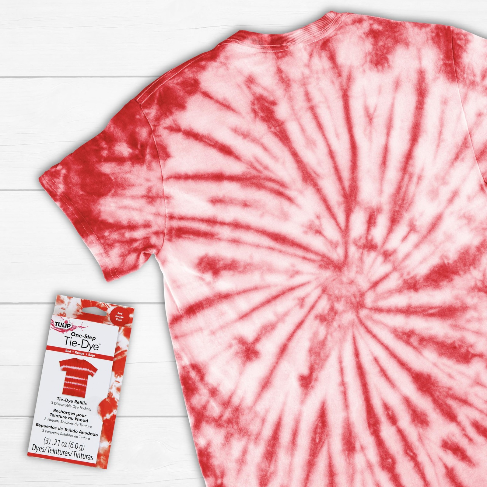 Tulip One Step Dye Refills Red Packets For Vibrant Fabric Dyeing 3 Pack