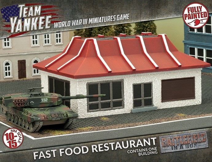 Battlefront Miniatures Team Yankee Fast Food Restaurant Terrain FOW BB207