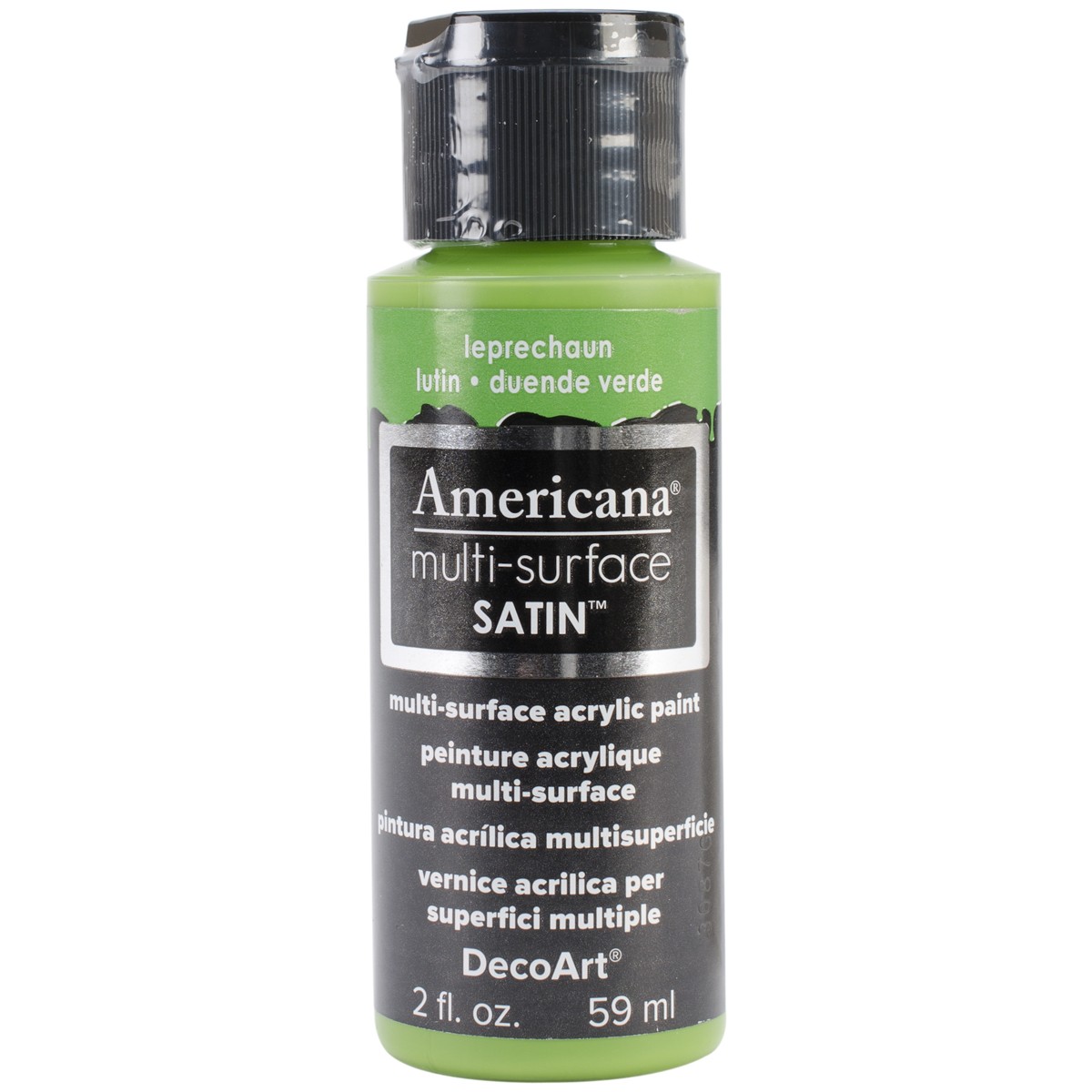 DecoArt Americana Multi-Surface Satin Acrylic Paint 2oz-Leprechaun