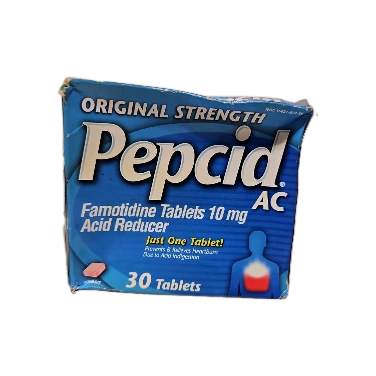 Pepcid AC Original Strength Acid Reducer 30 Tablets New In Box