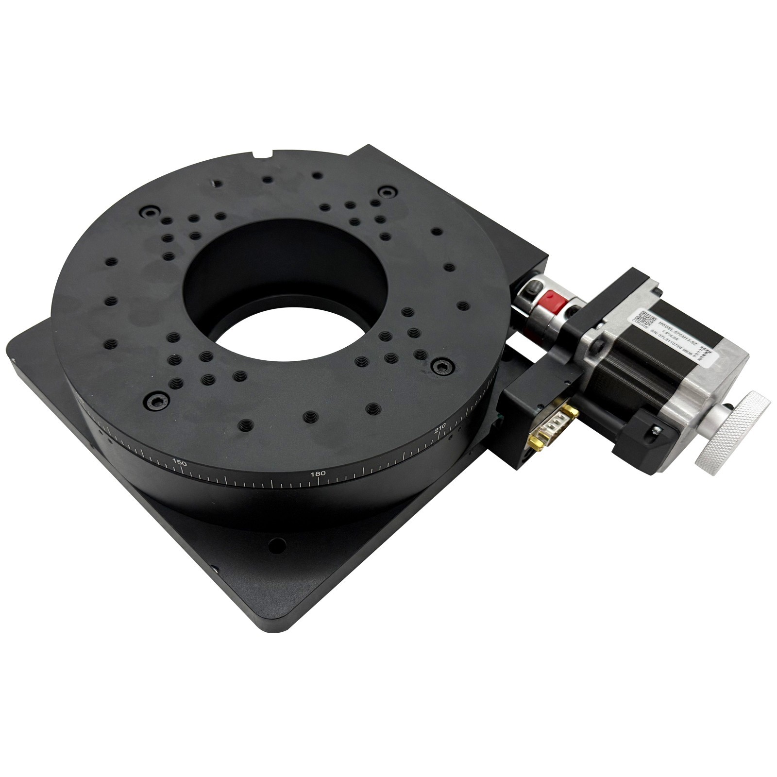 Two-Phase Stepper Driver Motorized Precision Rotary Table Worm Gear Drive