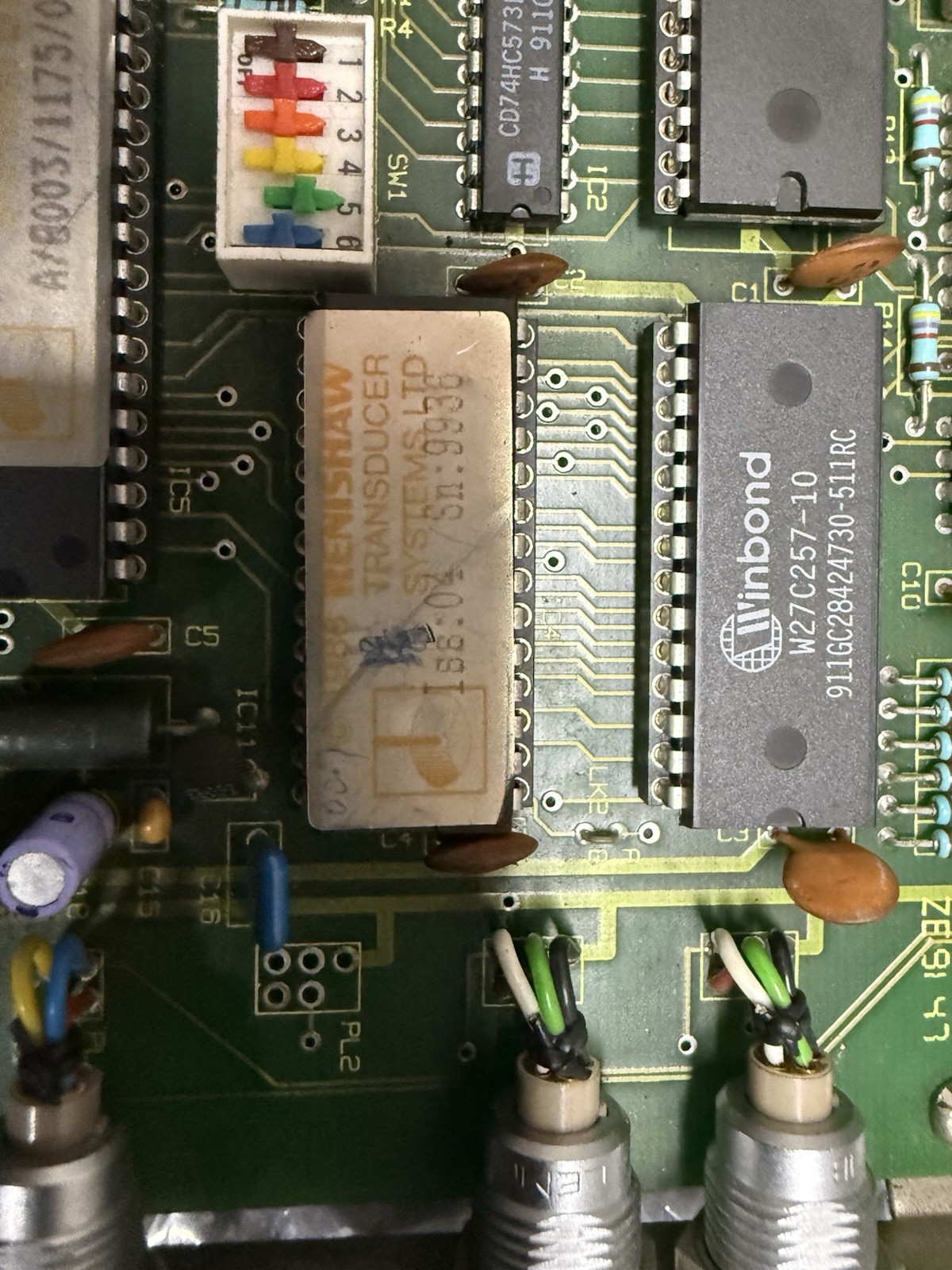 Renishaw PC10 Probe Interface ISA Card w/ LEMO Cable Untested As-Is