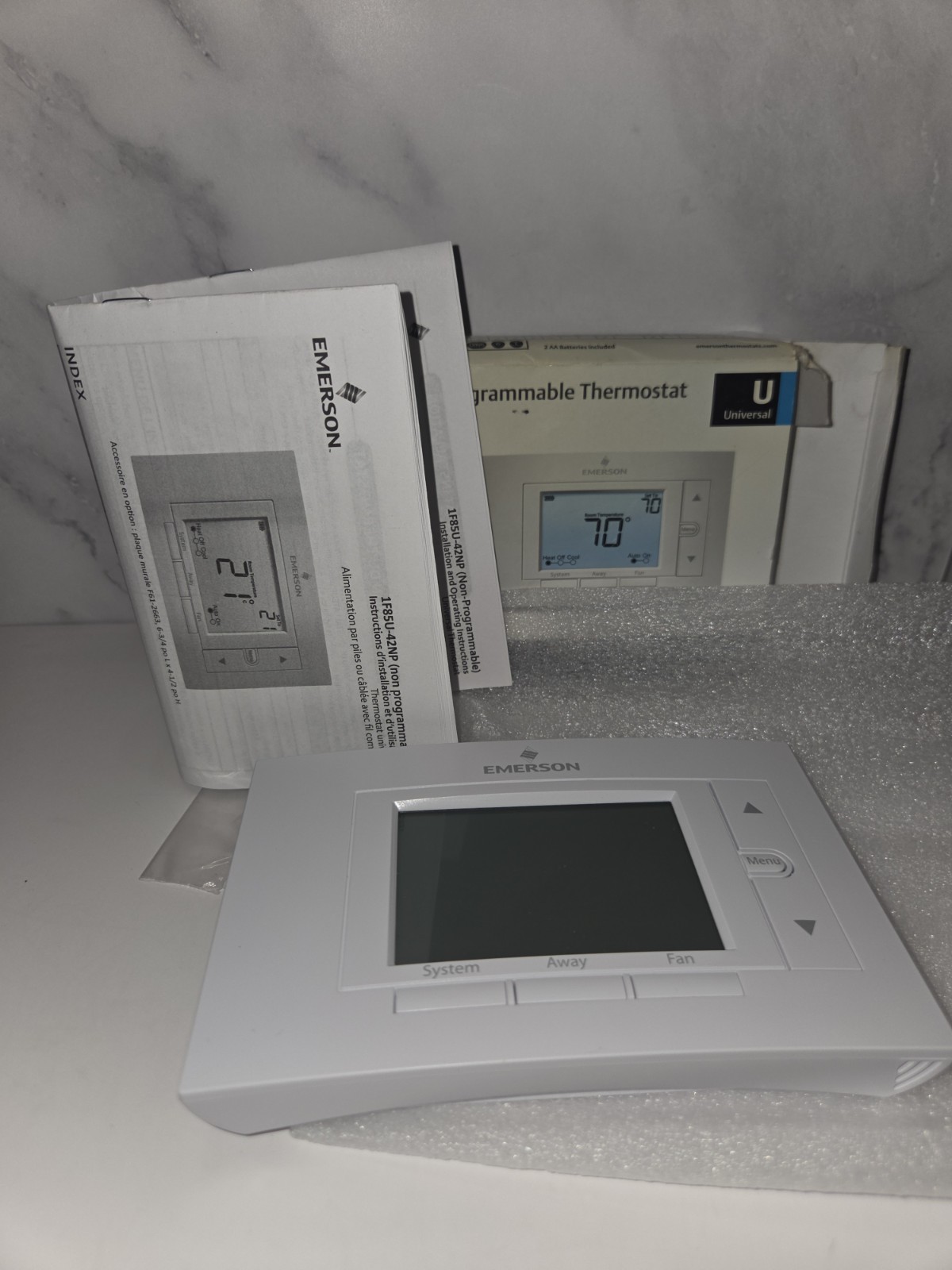 Emerson 1F85U-42PR 80 Series Thermostat 4H/2C Programmable Wall Mount