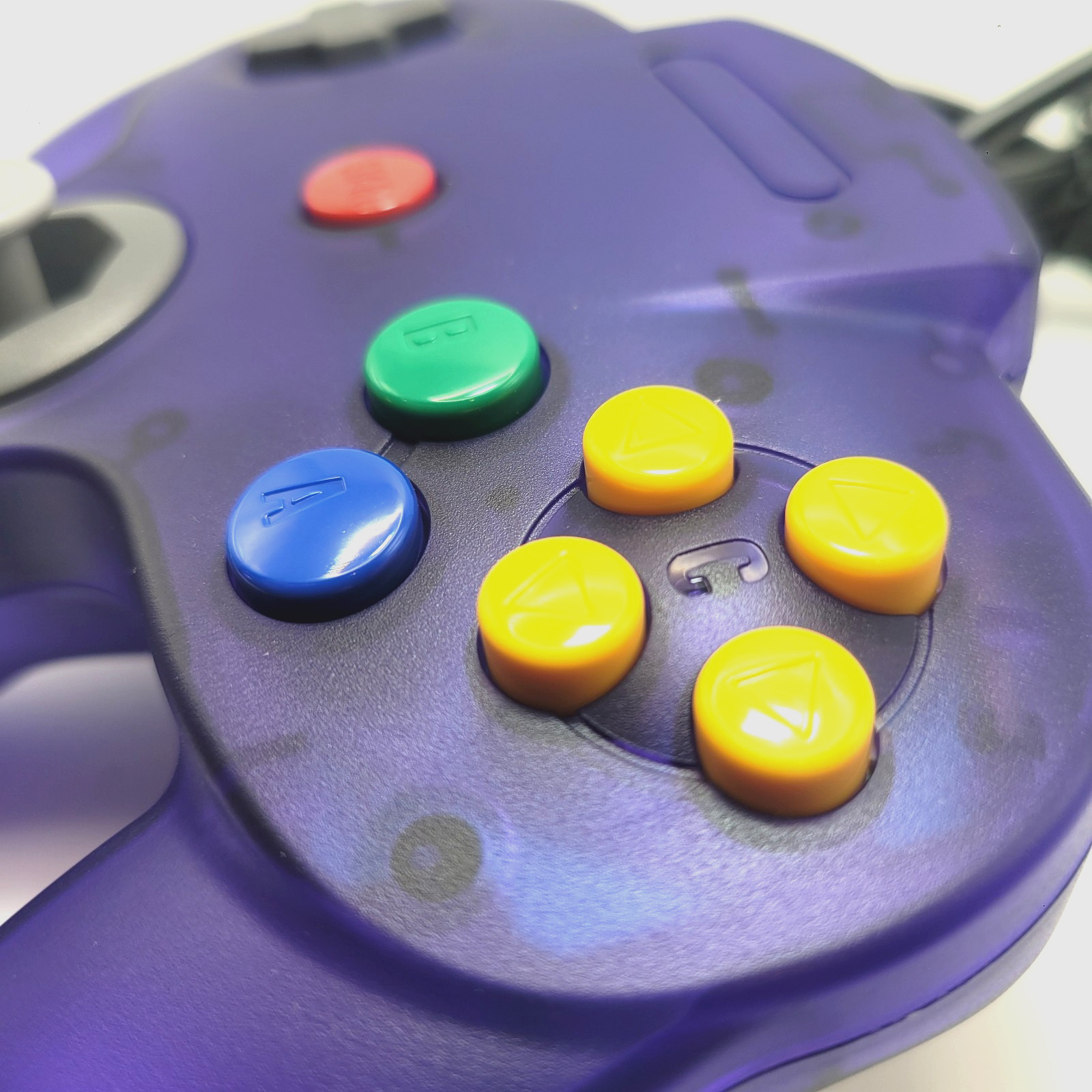 Nintendo 64 Wired Controller for N64 - TeknoGame® - Clear Grape Purple - NEW!