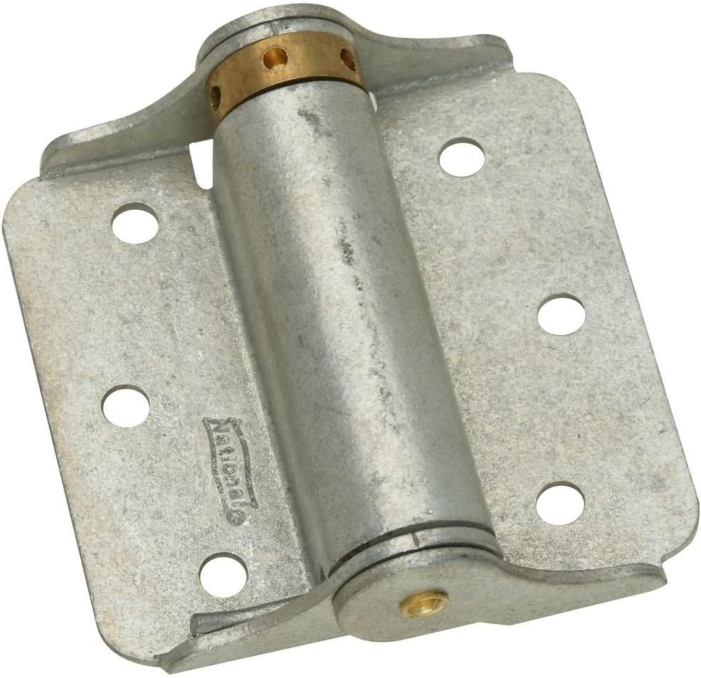 National Hardware Adjustable Spring Hinges, 3", Steel, 2-Pack, Galvanized | Soli