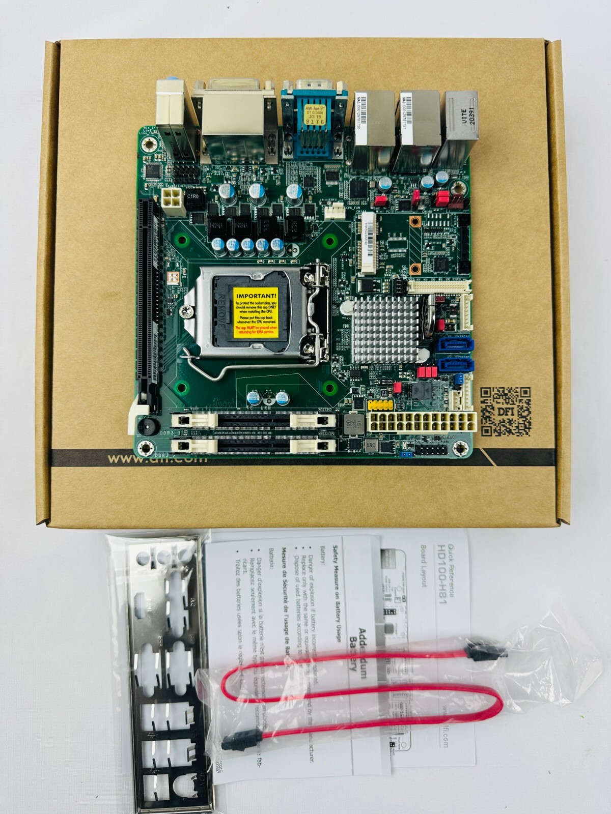 DFI-Itox  HD100-H81D 774-HD1001-000G Industrial Motherboard