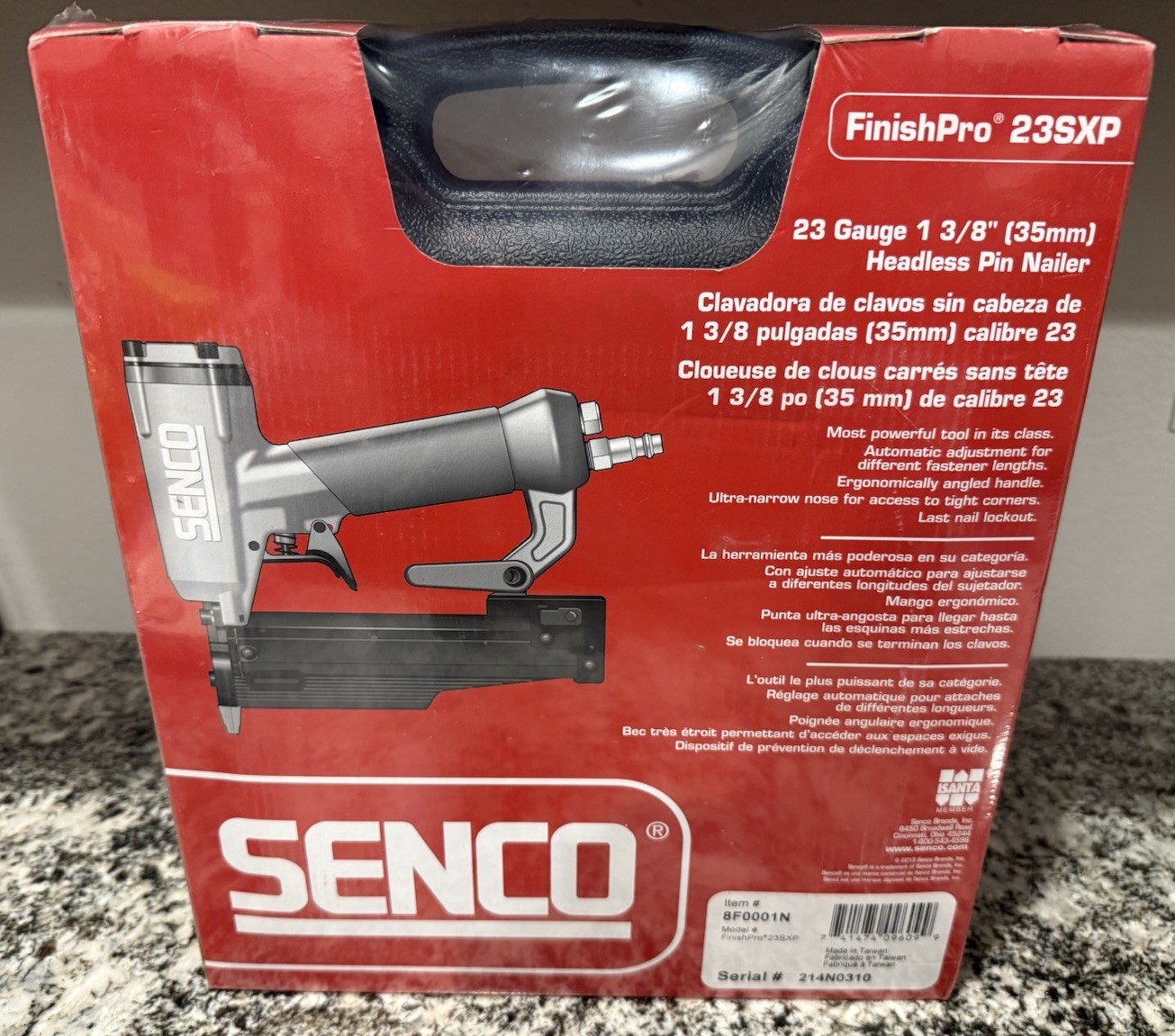 SENCO 8F0001N (23SXP) Headless Micro Pinner for 1/2" - 1-3/8" Fasteners - NEW