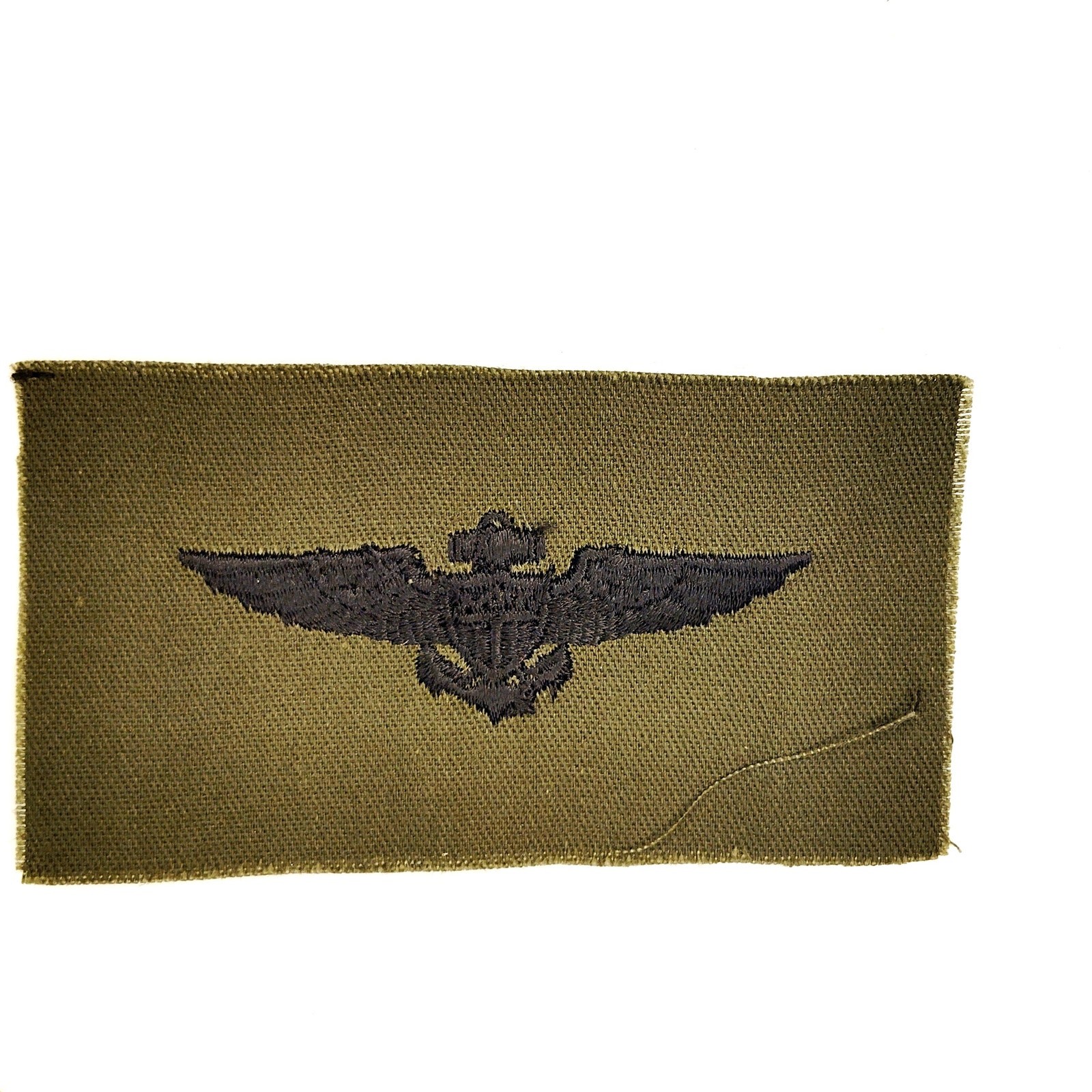 Vintage USN USMC Navy Marine Corps Aviator Pilot Wings Patch Subdued ODG Twill