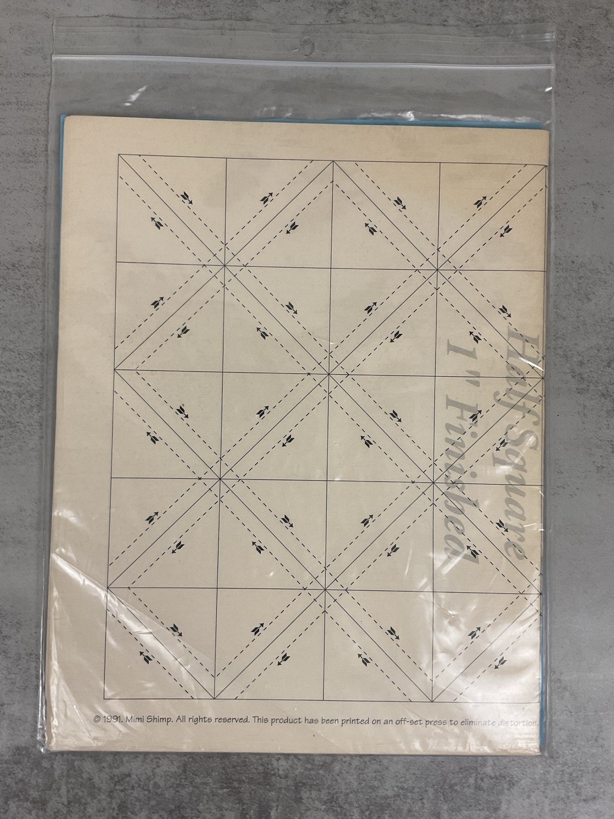 Triangle Paper 7 Quilting HST Sheets 1" Half Square Blocks Precision Piecing