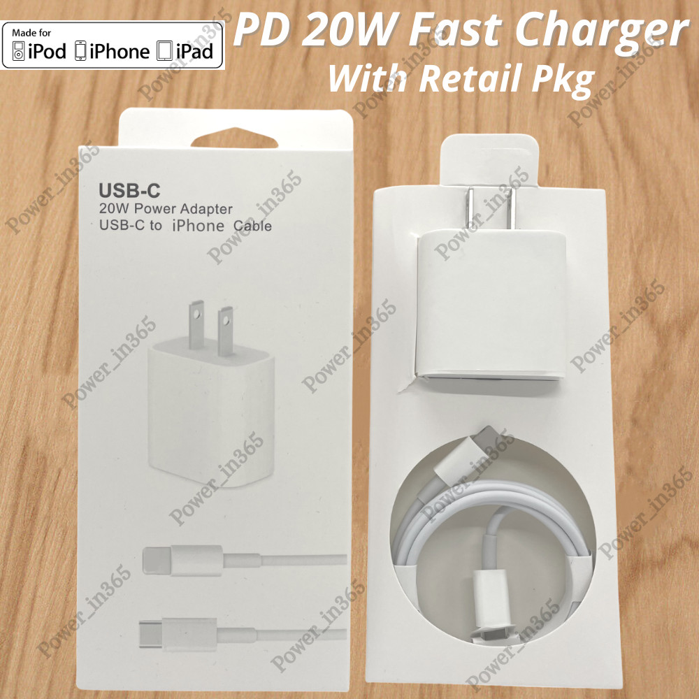 Fast Charger PD 20W Cable Power Adapter Type-C For iPhone 11/12/13/14 Pro Max XR
