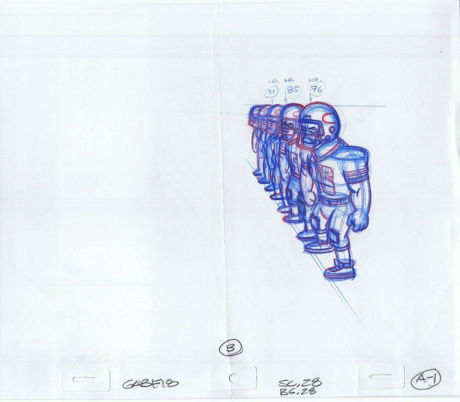 Simpsons 2005 Original Art w/COA Animation Production Pencils GABF18 SC28 A-1