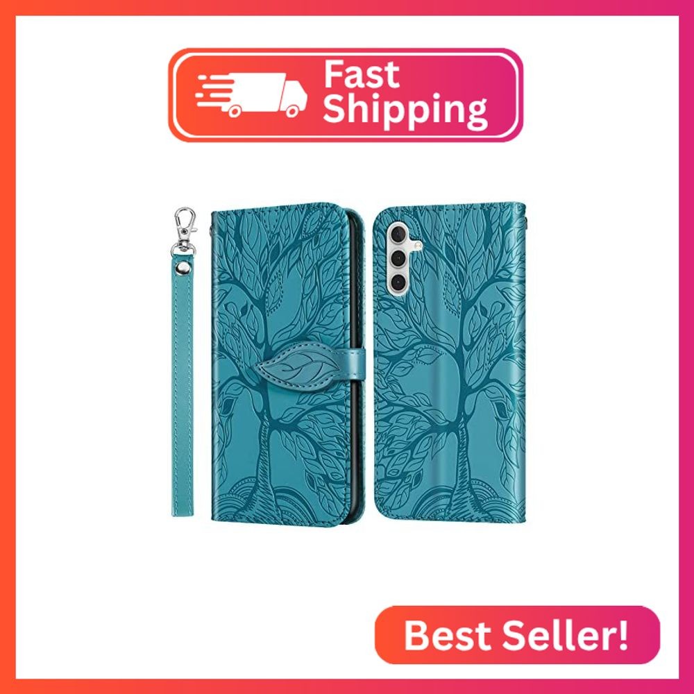 vxxliaxs Case for Samsung Galaxy A26 5G, PU Leather Flip Shell with Card Slots M