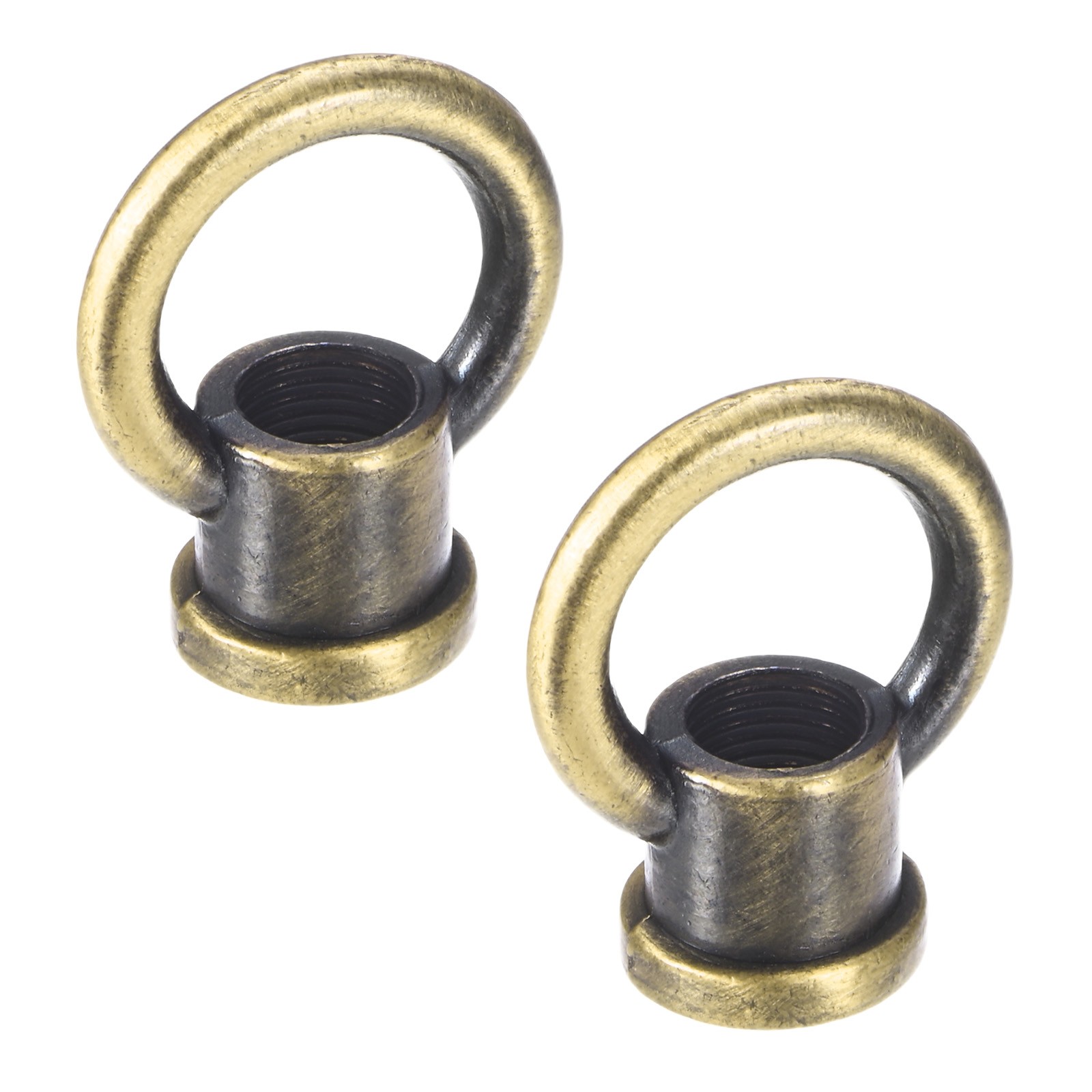 2-Pack M10 Eye Nut, 15kg Max Load 29x35mm Lifting Eye Nut [Bronze Tone]