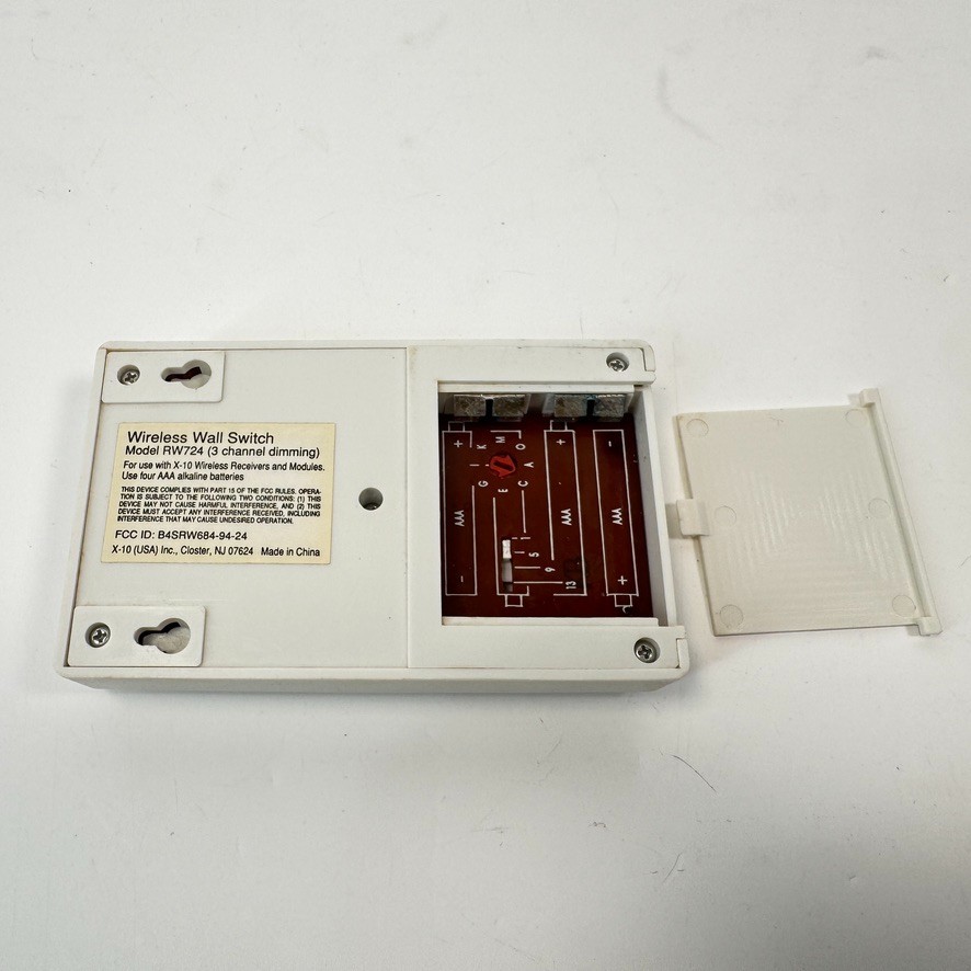 X10 RW724 3-Channel RF Wireless Switch with Dimming