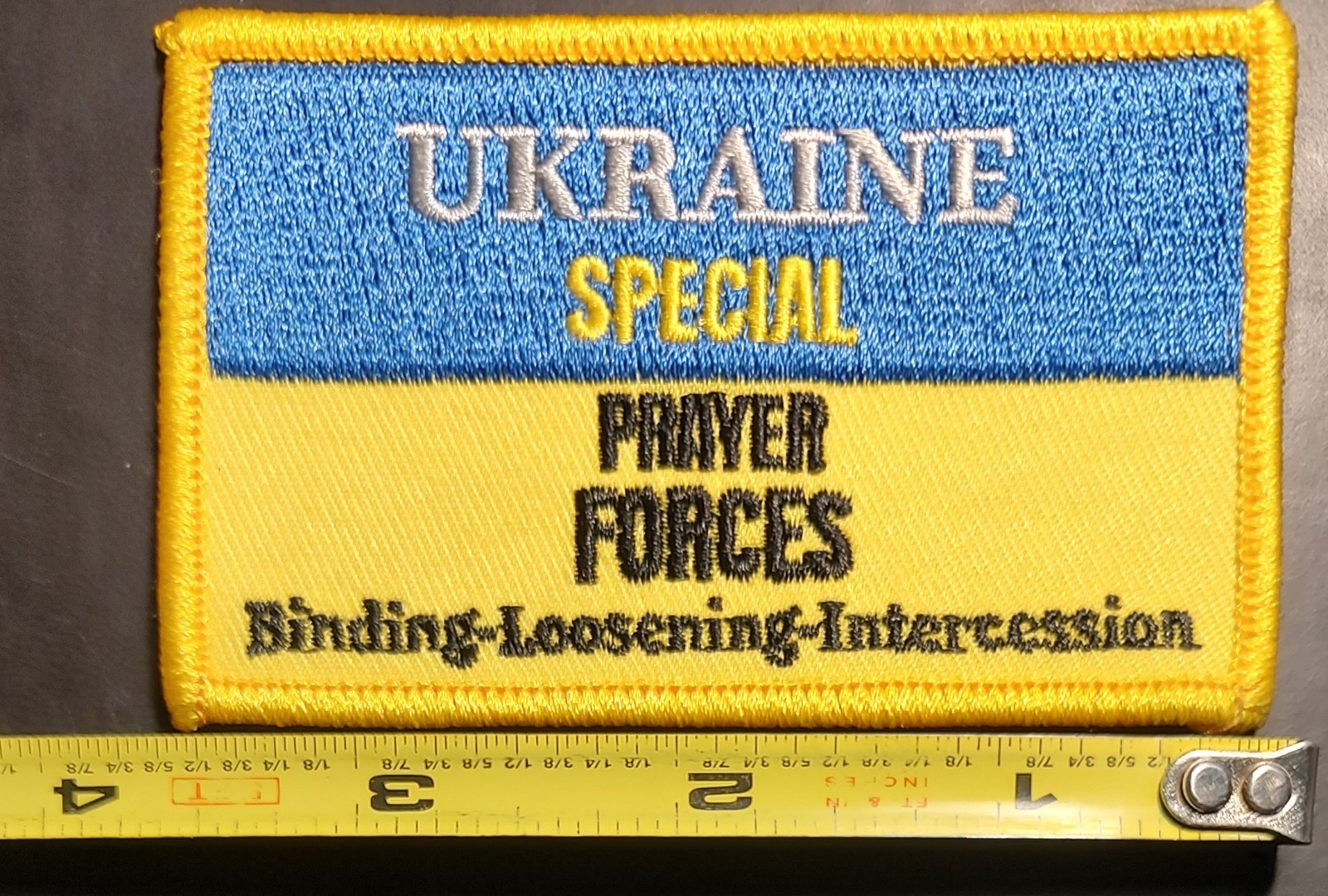 UKRAINE Prayer Support Patch "UKRAINE SPECIAL PRAYER FORCES" New-Free Shipping