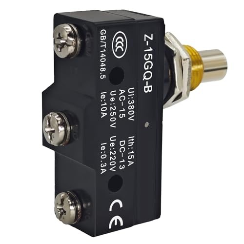 2PCS Z-15GQ-B Micro Limit Switch - 1NO+1NC Panel Mount Snap Action Switch with