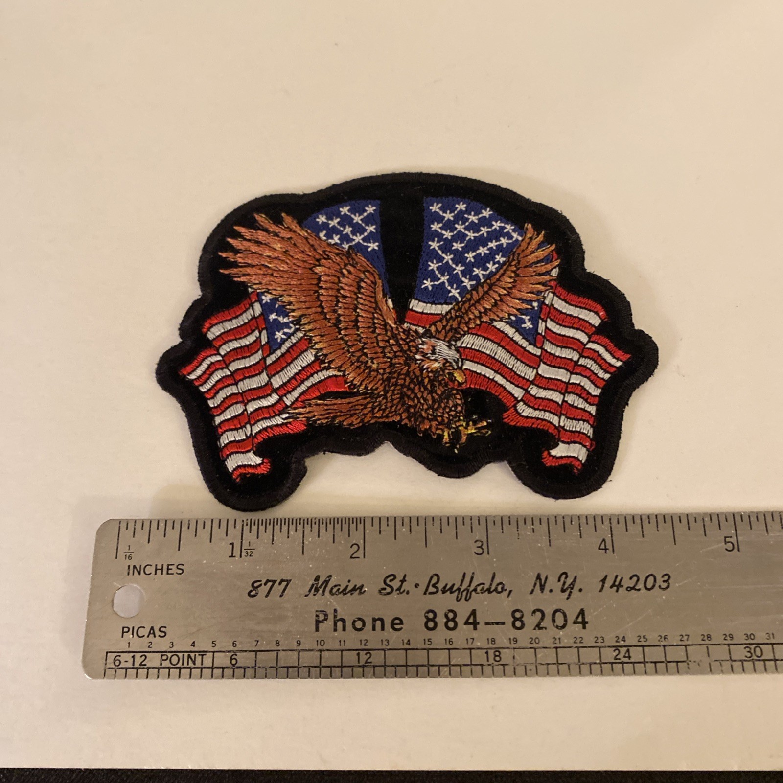 United States Flags with Eagle Embroidered Patch