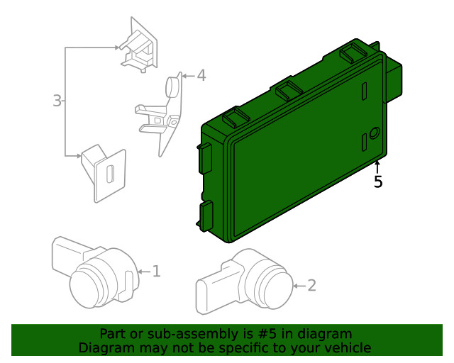 Genuine BMW Blind Spot Radar 66-32-5-B55-1E4