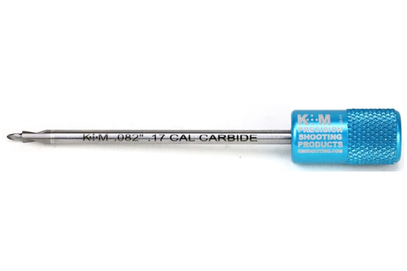 K&M Premium Carbide Flash Hole Uniformer 0.082" Flash Hole 17 Caliber