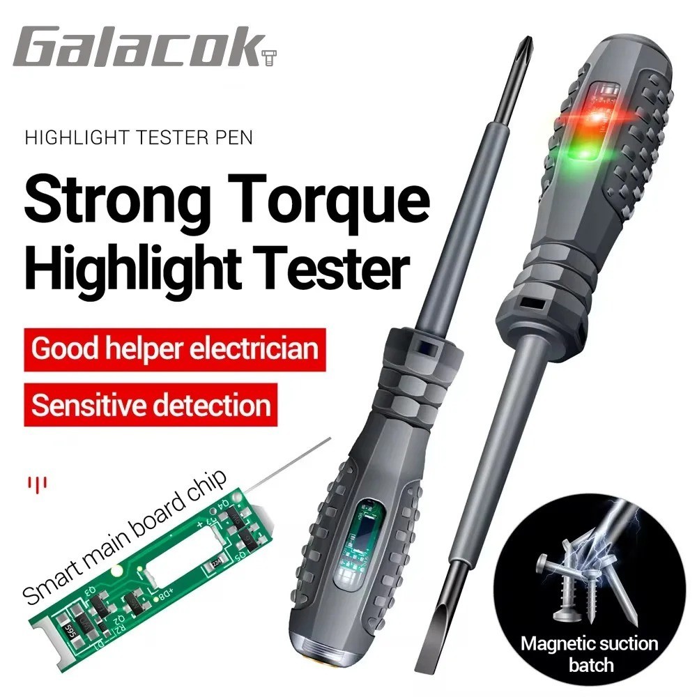 Non-Contact Voltage Tester Screwdriver 70-600V AC Induction Test Pen