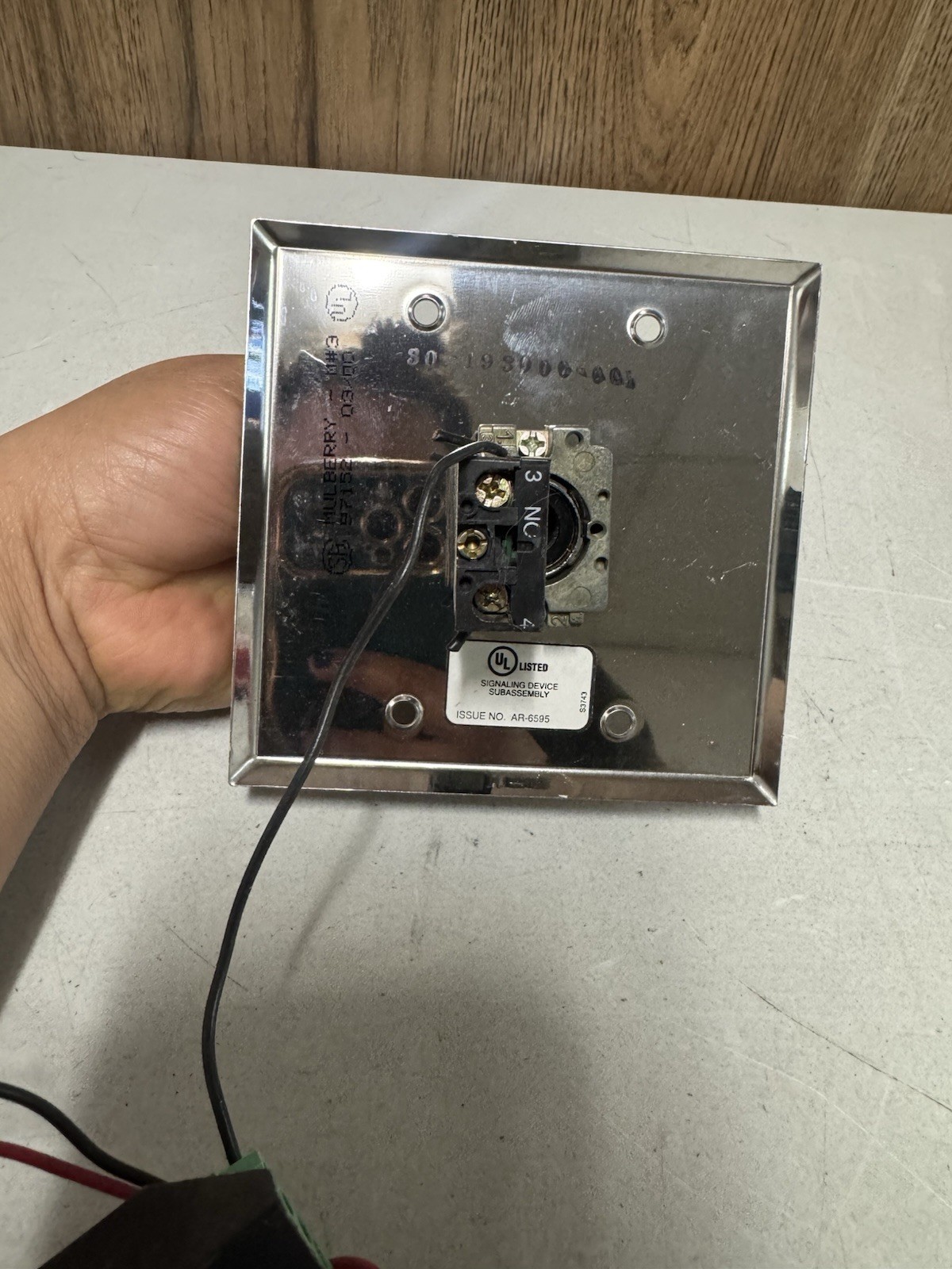 Fenwal SmartOne Suppression System Abort Push Button Untested