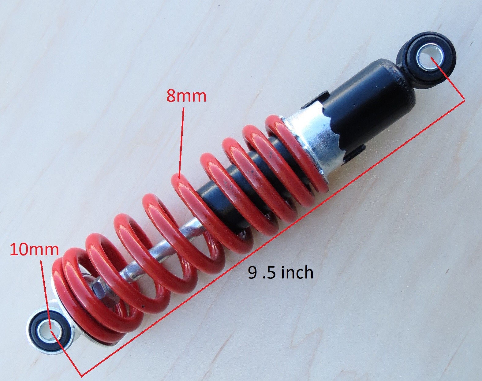 245mm 9.5" Rear Shock Suspension for Honda CRF50 XR50 SSR SDG Dirt Bike CRF50F