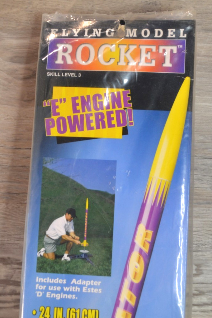 Estes Eliminator Flying Model Rocket Kit #1950 Sealed "E" Engine Powered Vintage