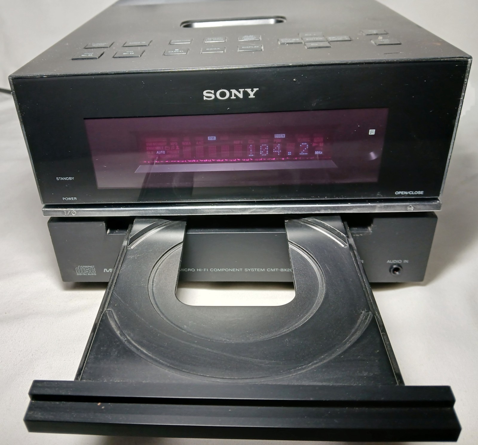 Sony HCD-BX20i Micro Hi-Fi System Receiver w/ Remote Bundle - Tested Works
