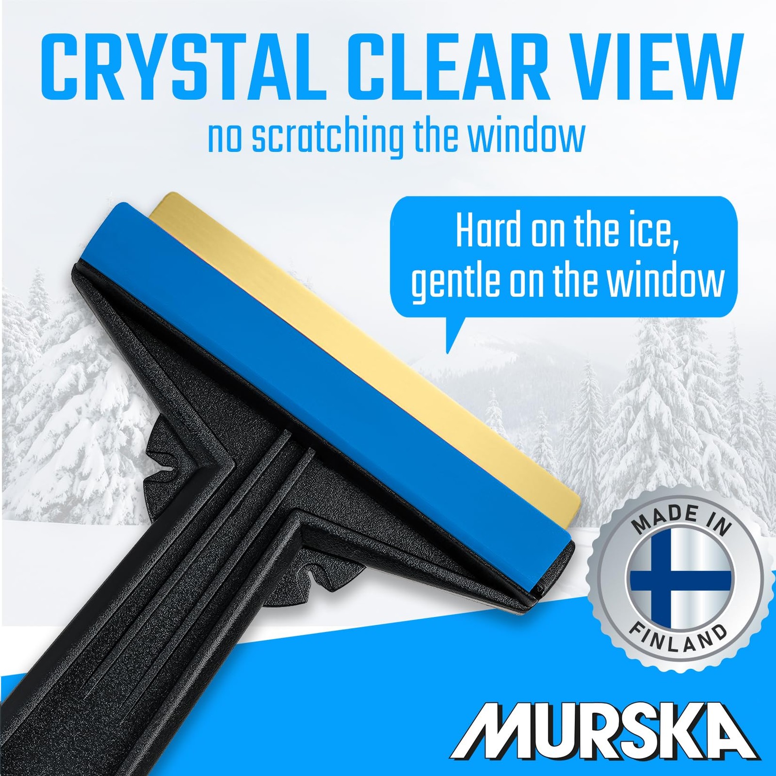 Car Ice Scraper Brass Blade - Fast, Effortless, efficient & Easy Random Color