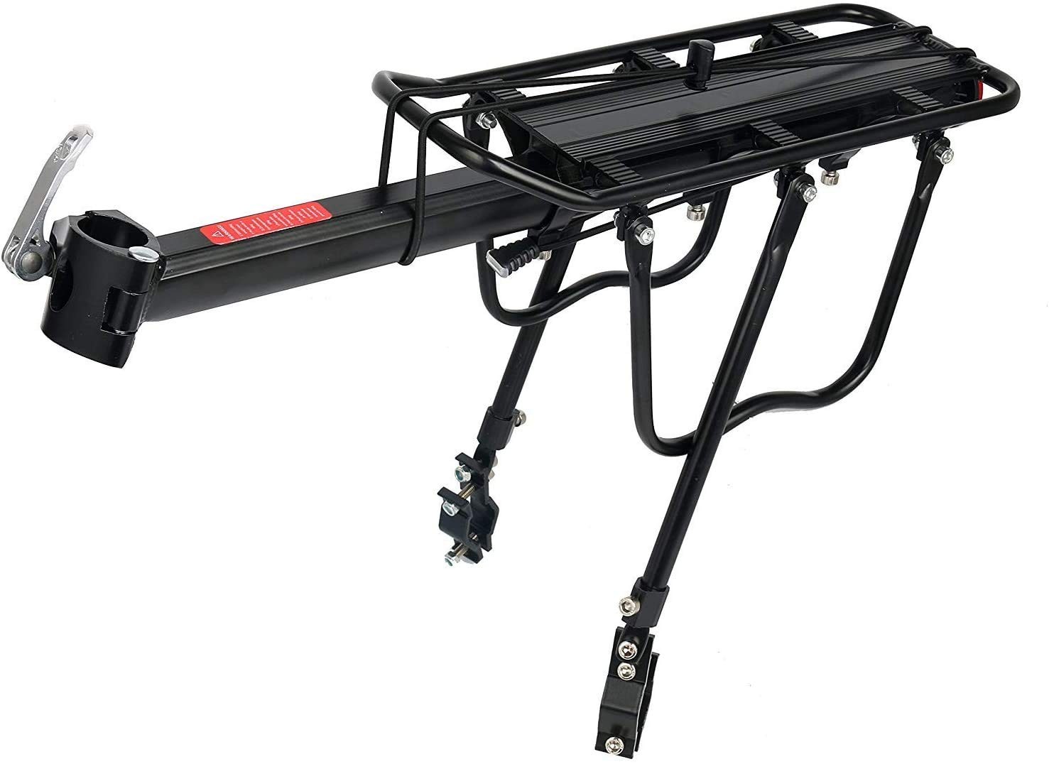 Bike Rear Rack 110 Lbs Capacity Aluminum Alloy or Iron Bicycle Rear Rack Adju...