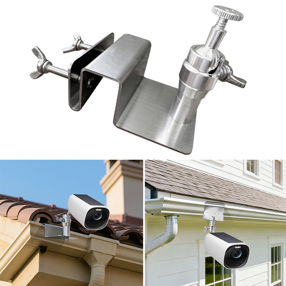 Adjustable Stainless Steel Bracket for Secure Mounting Solar Panels and Cameras