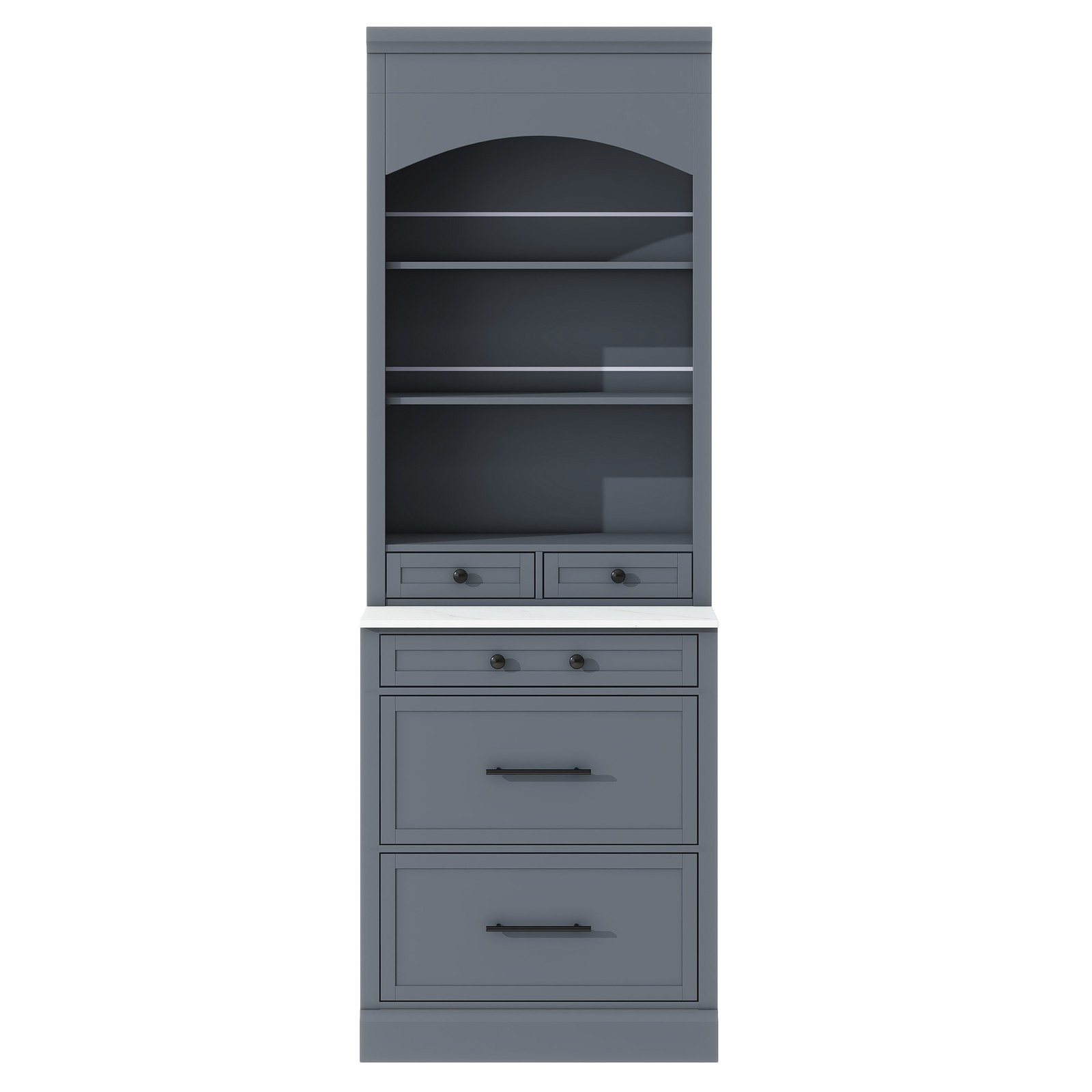 [Assembly Video Provided] TOPMAX Modern 83.7inch High Kitchen Pantry, Freestan