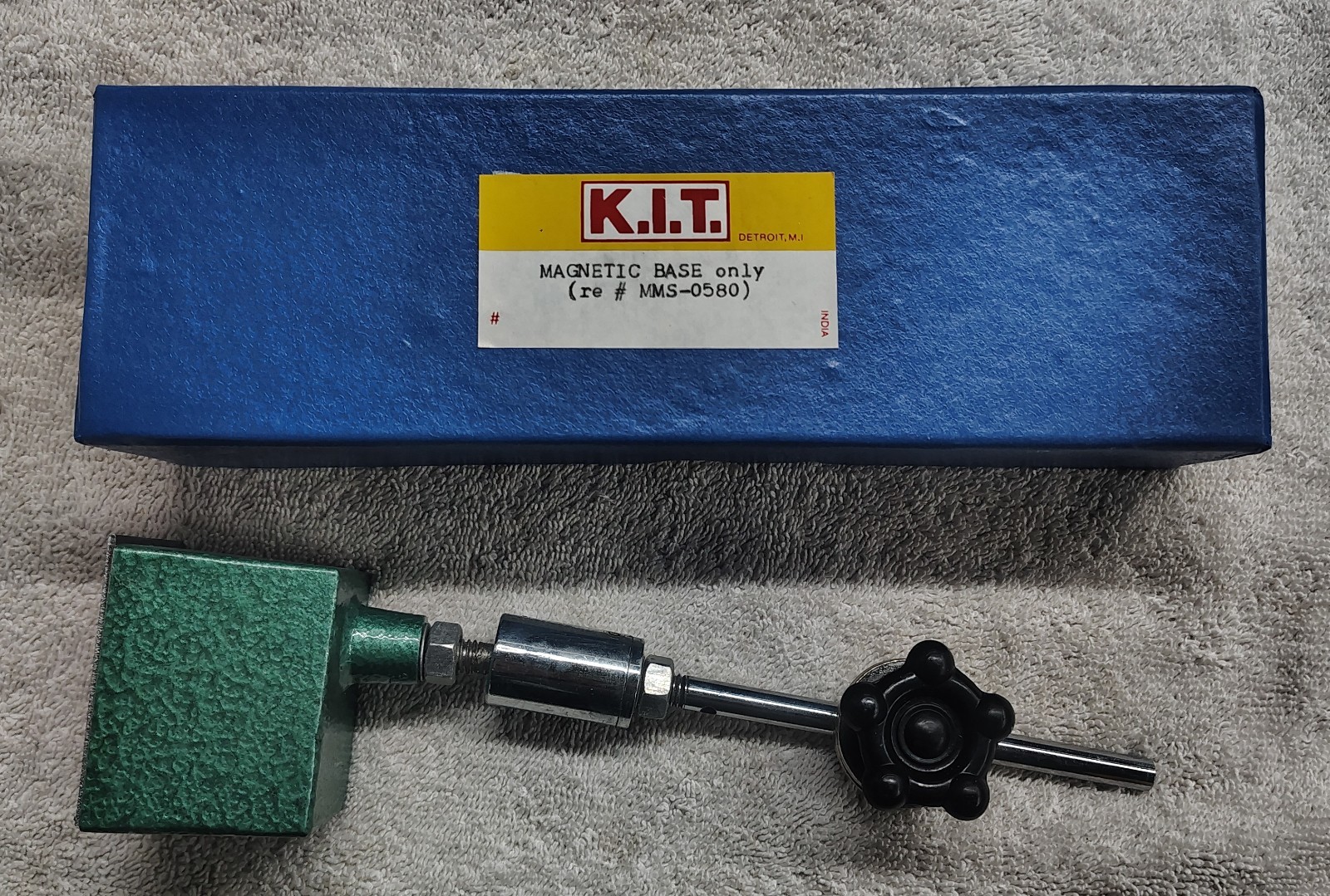 🗽VINTAGE K.I.T. DETROIT MI., MAGNETIC BASE  MSS-0580 MACHINIST/TOOLMAKER
