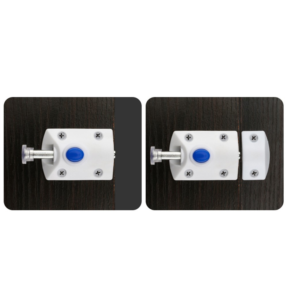 Secure and Safe Door Bolt Latch ABS+Iron Material Package Includes 10PCS