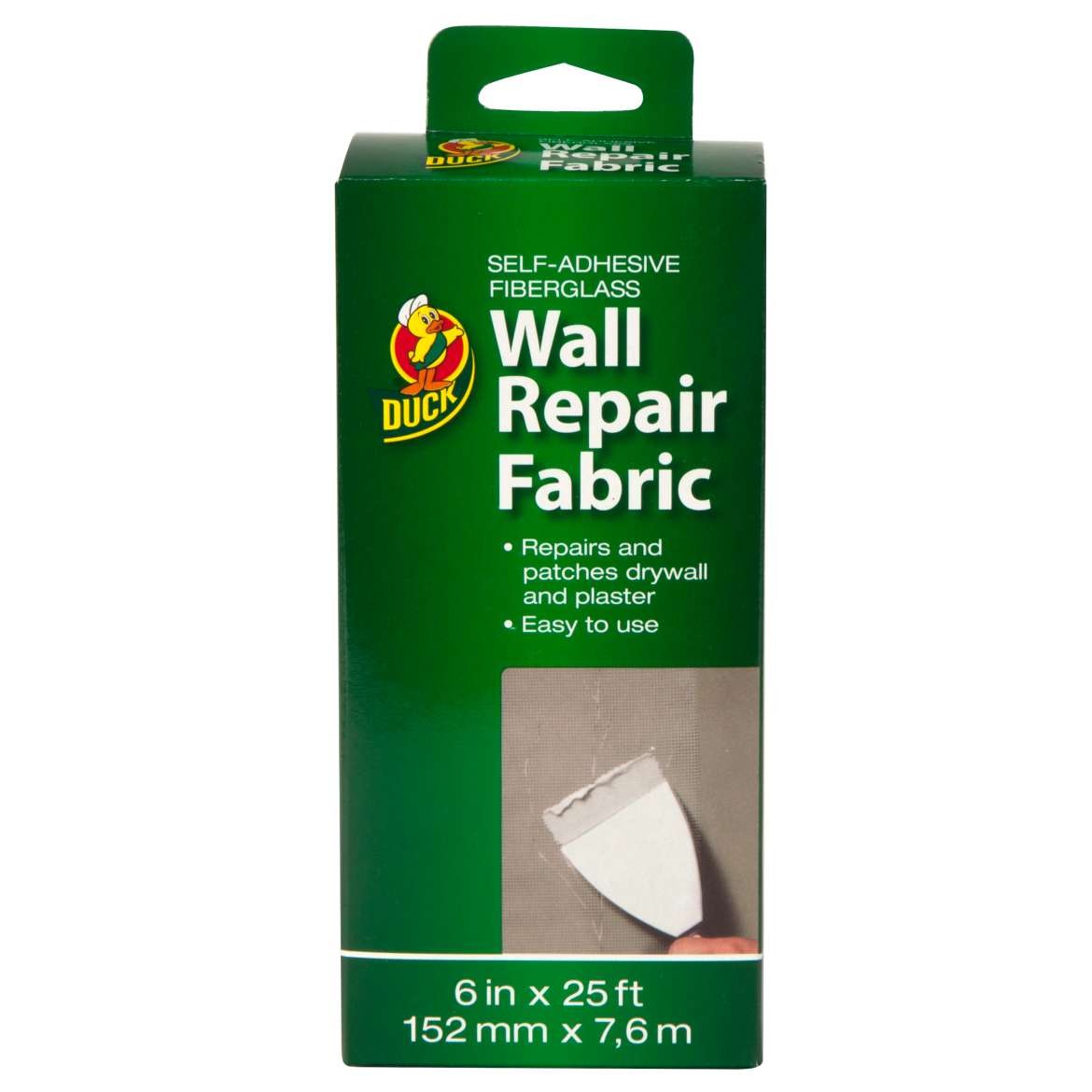 Duck Brand Wall Repair Fabric [Self-Adhesive Fiberglass]: 6 in. x 300 in. White
