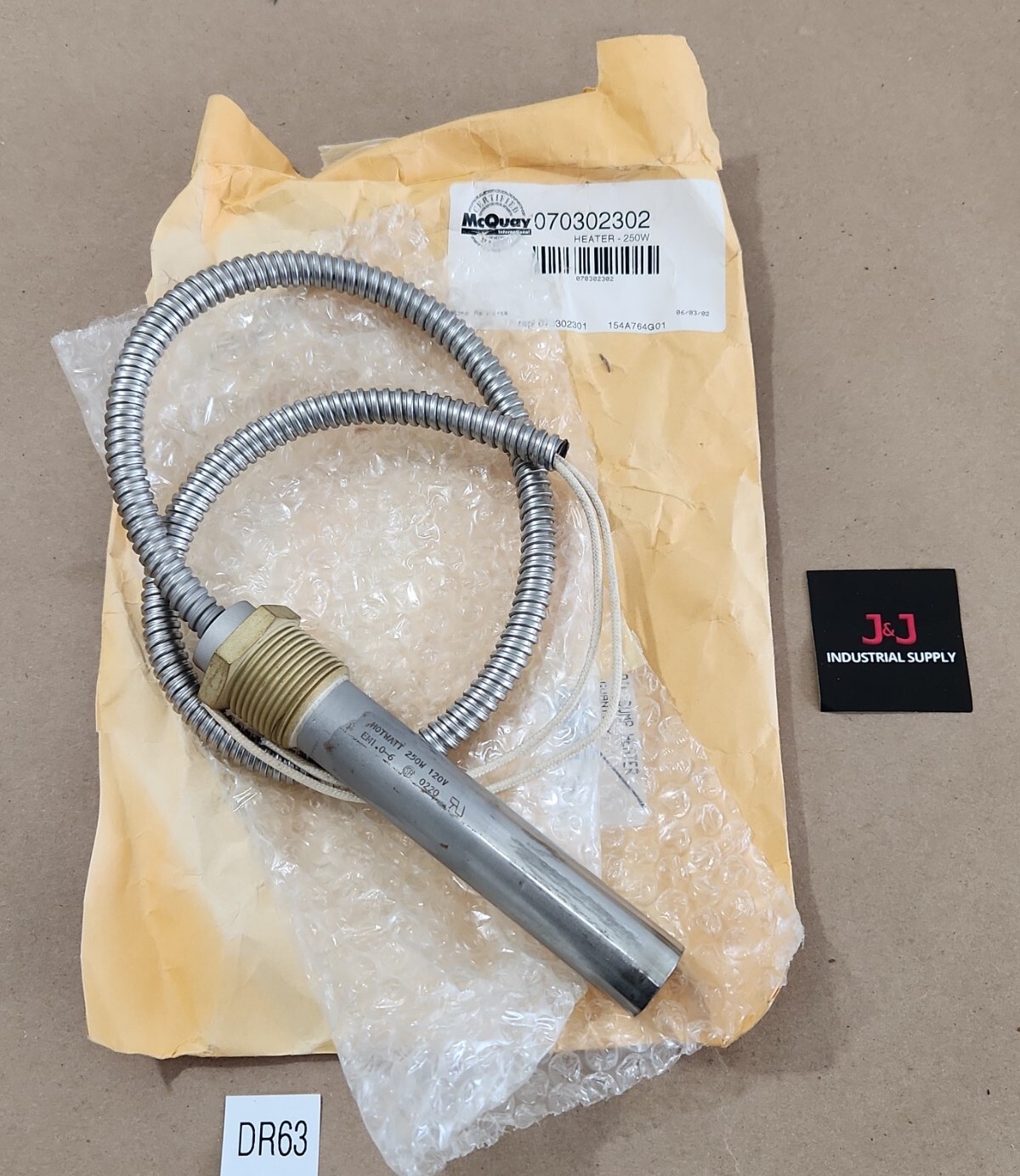 *NEW* McQuay 070302302 HOTWATT Heater 250W 120V Replaces 070302301 + Warranty!