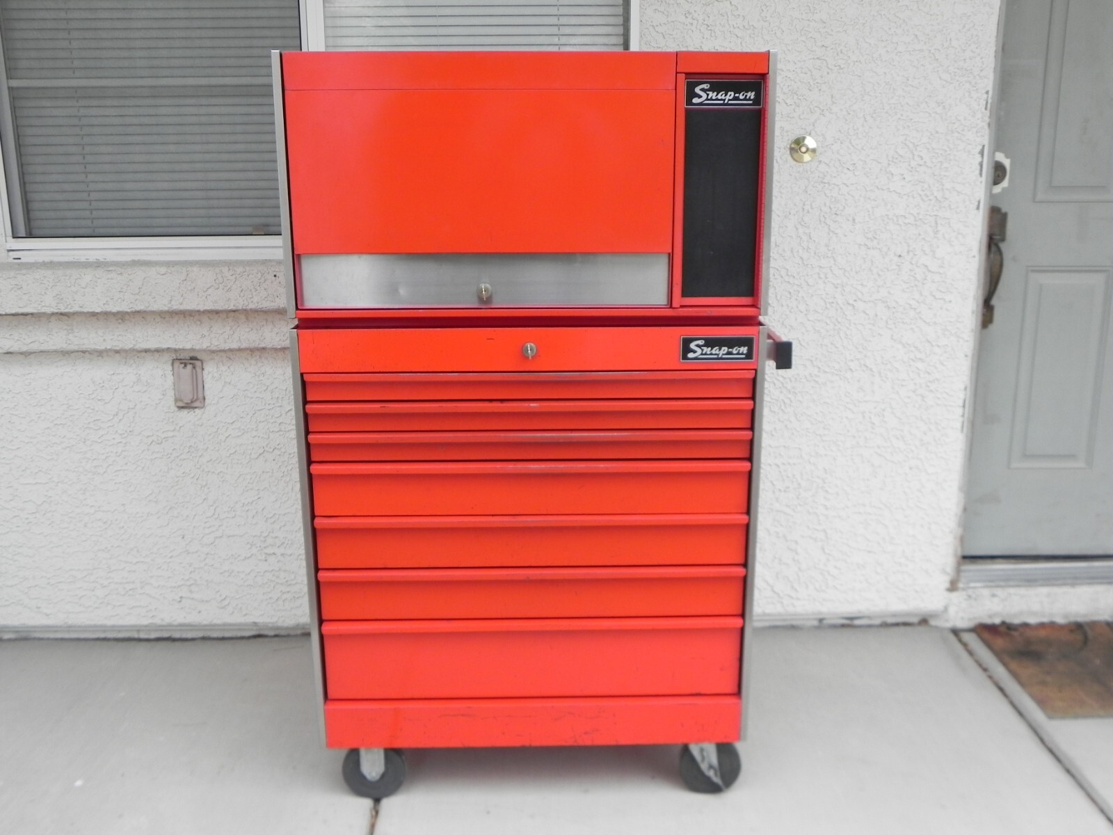 Vintage Snap-On KR537 & KR557 Roll Cab & Flip Top Combo