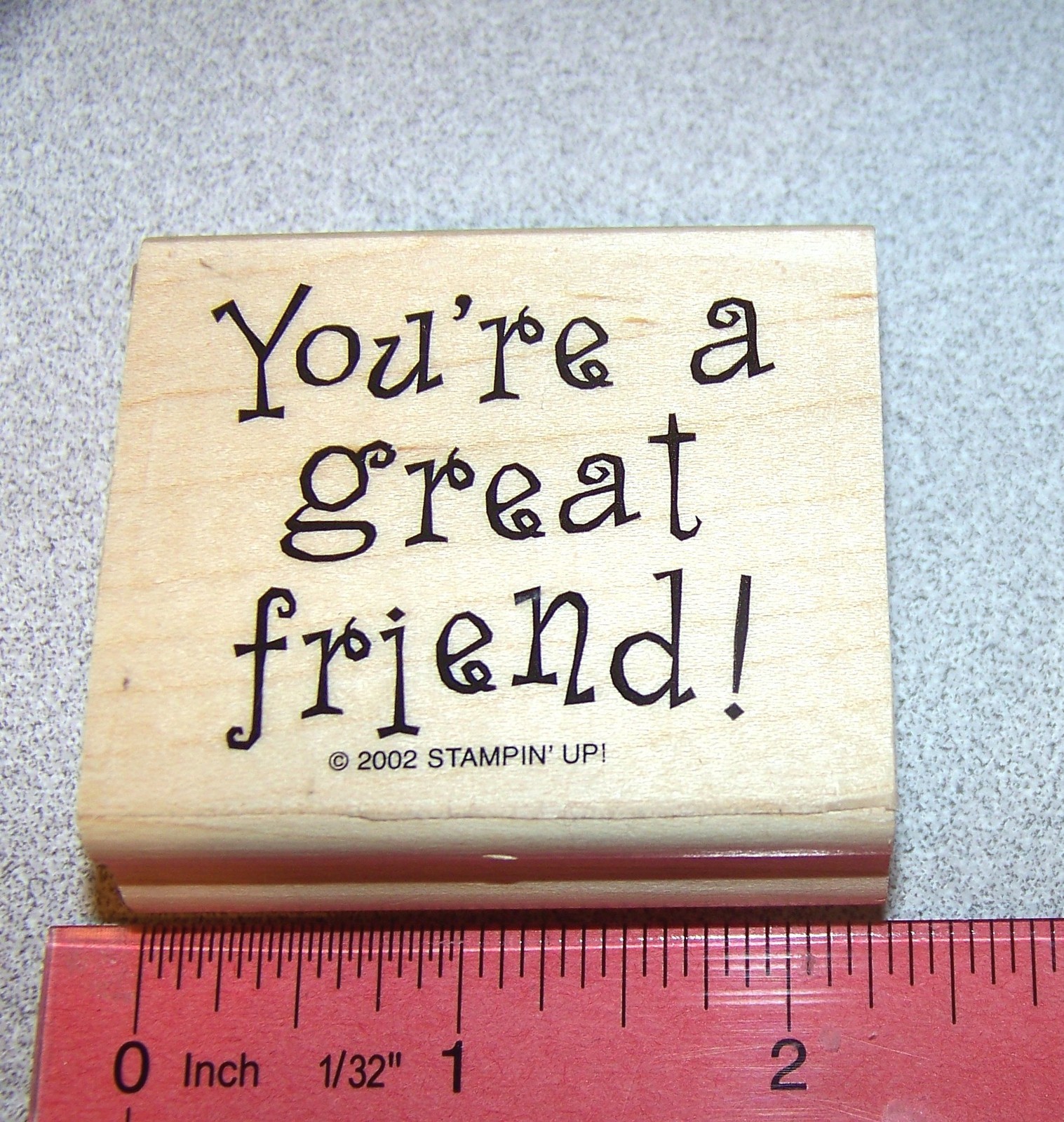 great friend Rubber Stamp Single Friendship by Stampin Up All Year Cheer II