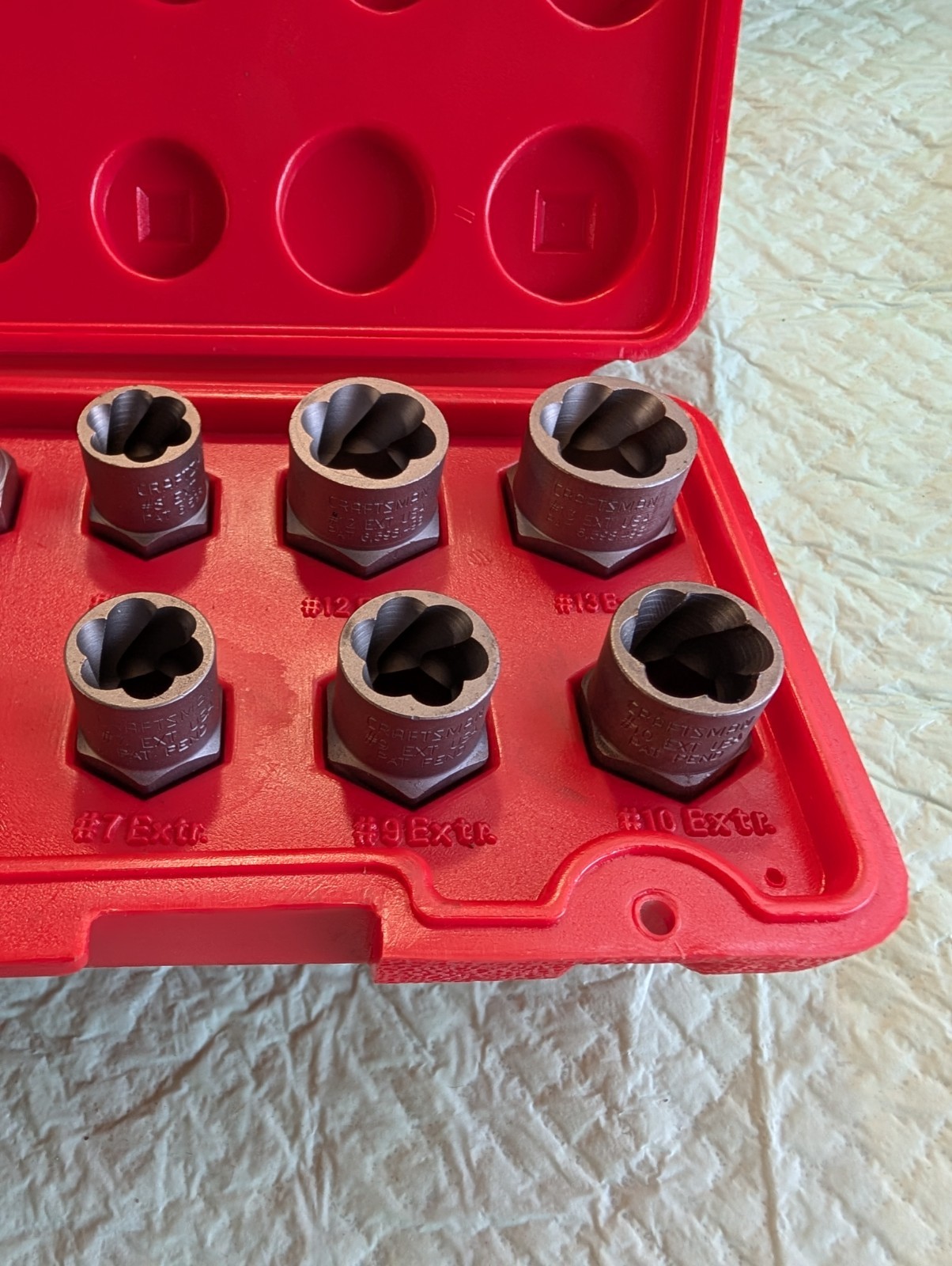 Craftsman USA 10pc Bolt Out Bolt Extractor Set