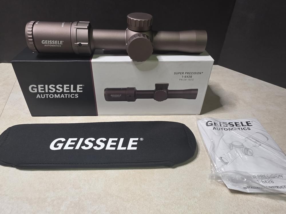 Geissele Super Precision 1-6x26 Rifle Scope Illuminated DDMR-1 Reticle 08-192S