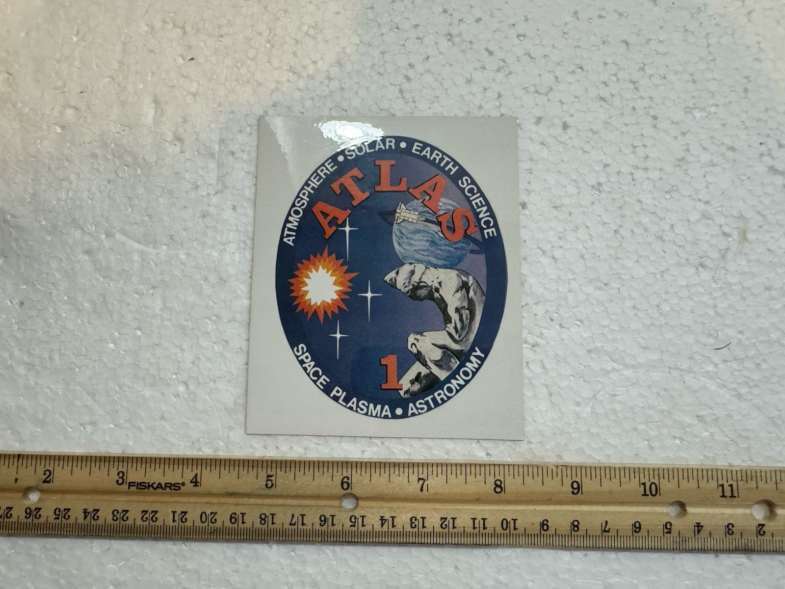 Vintage NASA Space Shuttle Sticker- Atlas
