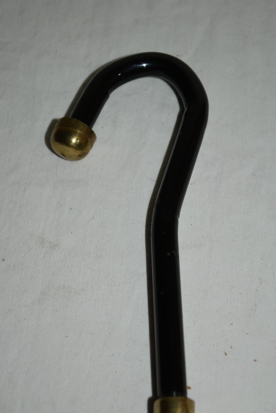 Unique 10 3/4" brass goose flying BOOT Strap puller EUC