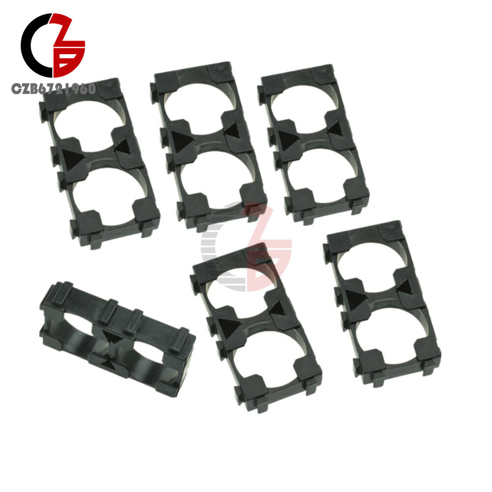 4/10/50PCS 1x2 18650 Battery Spacer Radiating Shell Pack Plastic Heat Holder