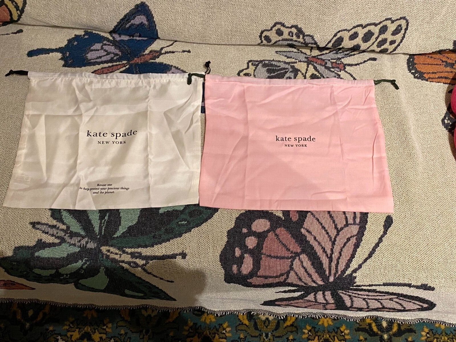Authentic Kate Spade Dust Protect Bags for Handbags Pink or Cream Differ Szs NEW