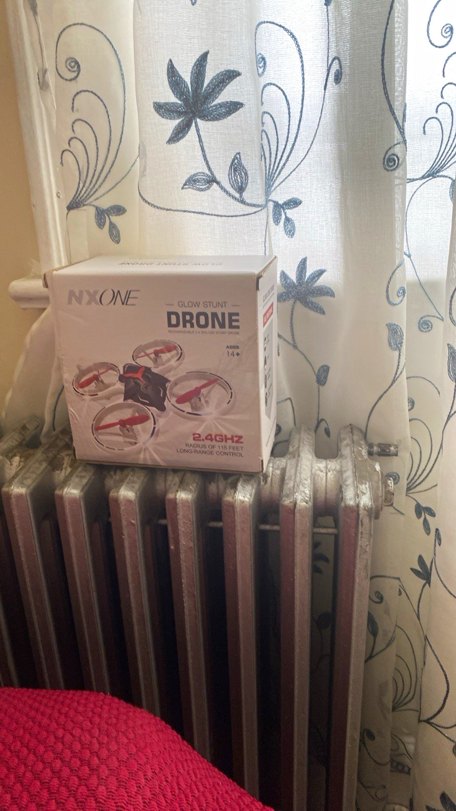 NXONE Glow Stunt Drone 2.4GHz Rechargeable LED Toy Quadcopter Black/White/Red