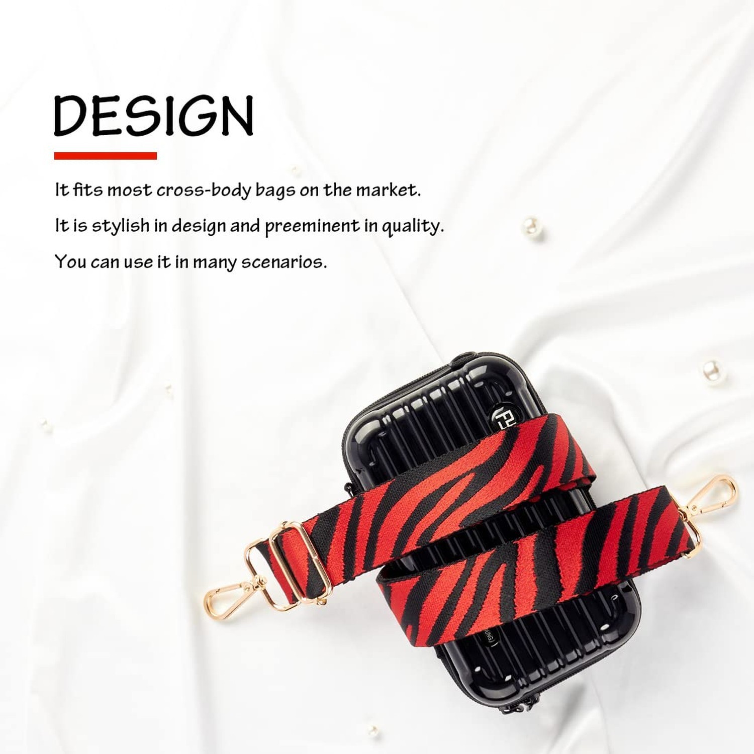 Adjustable Handbag Strap Wide Purse Strap Replacement Shoulder Crossbody Bag ...