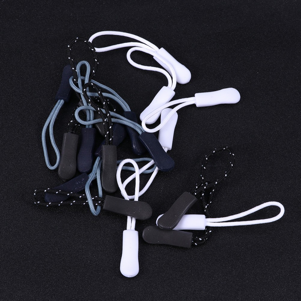 18 PC Zipper Replacement Pull Ropes Extension Durable Drawstrings Cords