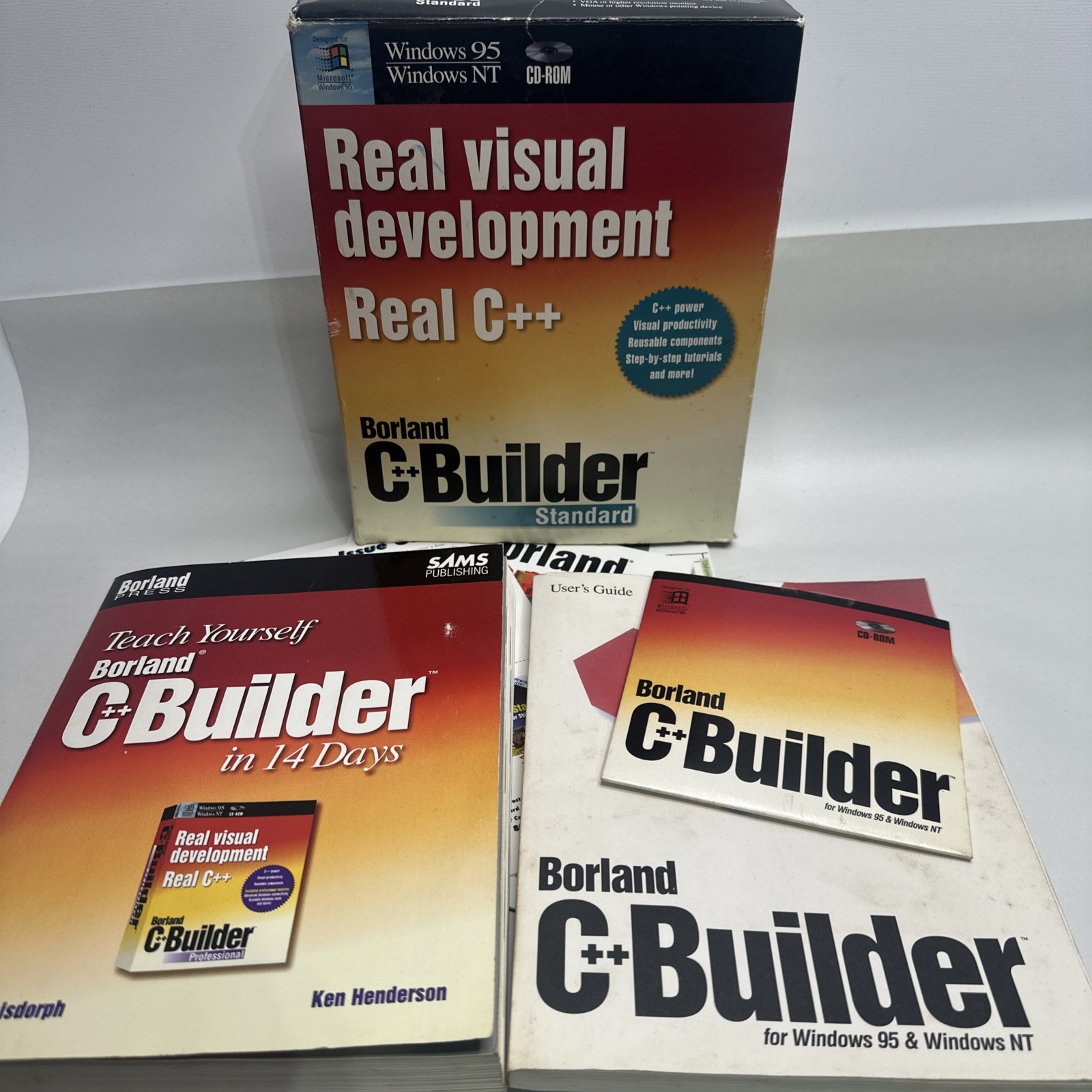Borland C++ Builder Standard Edition Win 95 NT Box Manuals CD Used