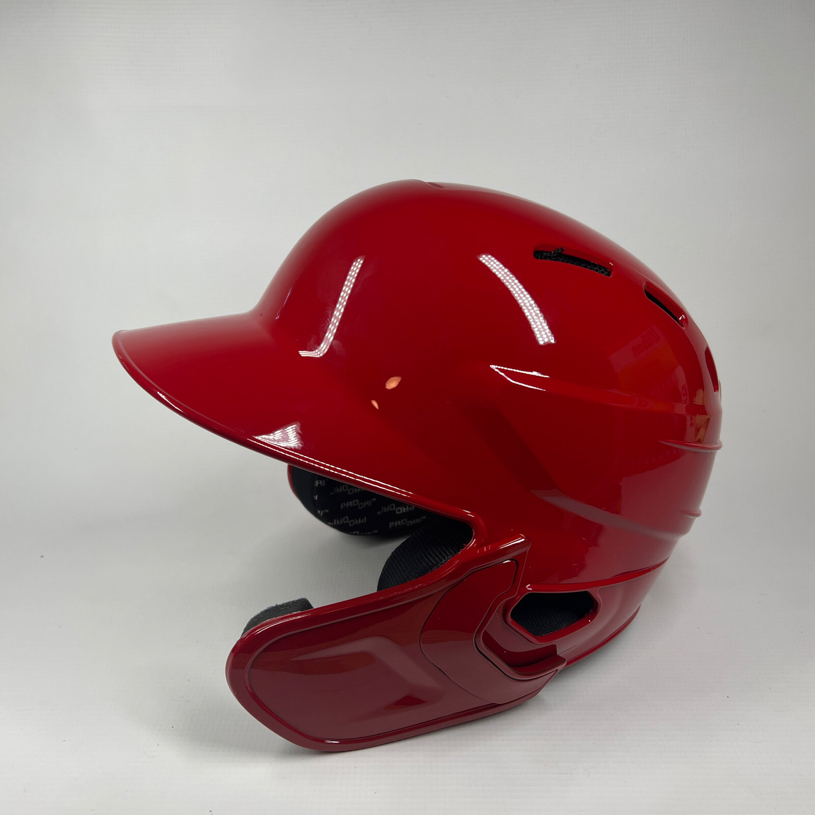 Rawlings Red S100 Batting Helmet Size 7 1/2 With C Flap for Right Hand Hitter